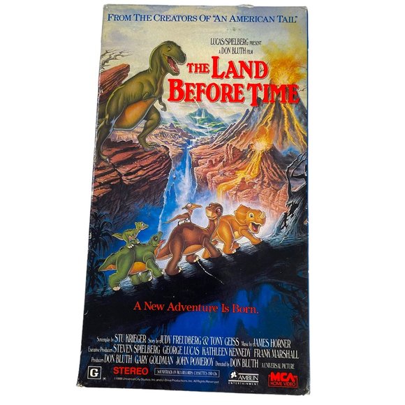 The Land Before Time Other - Vintage THE LAND BEFORE TIME Childrens Movie Dinosaur Tale Family Friendly